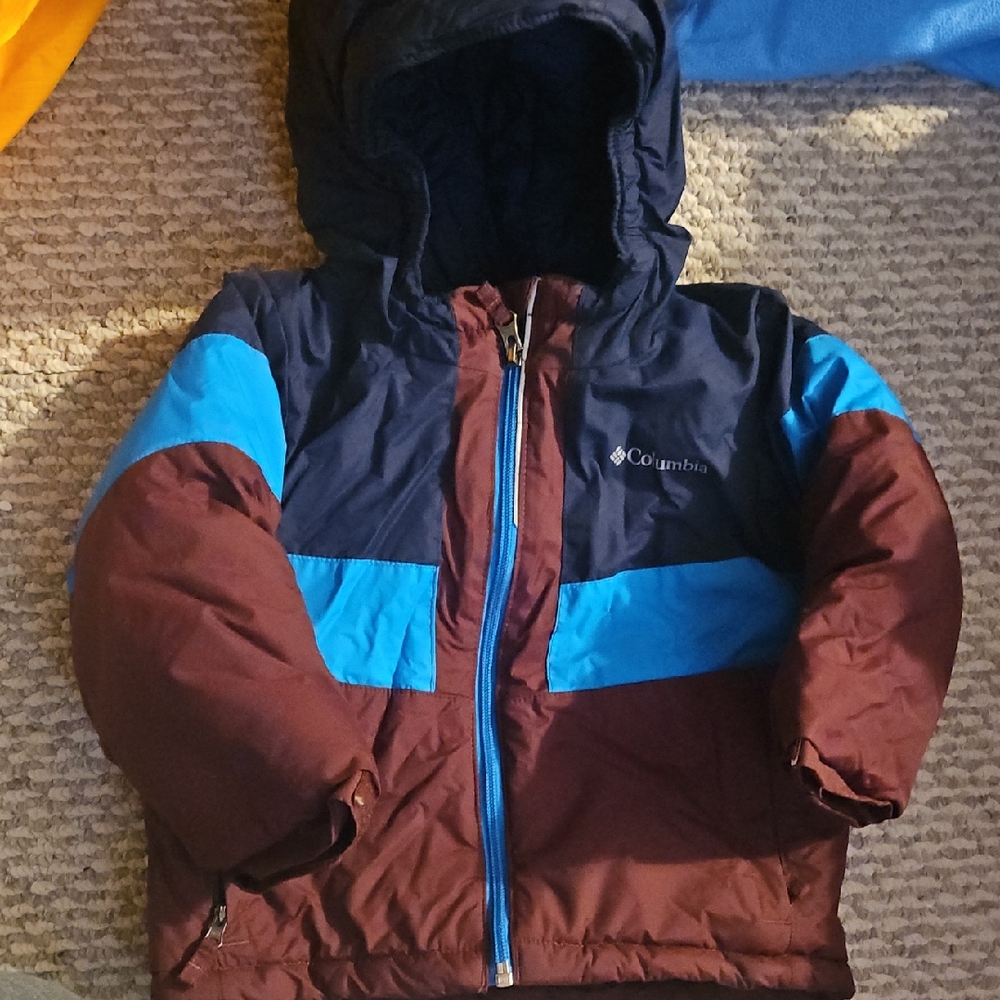 Columbia Kids' Navy and Maroon Puffer Jacket